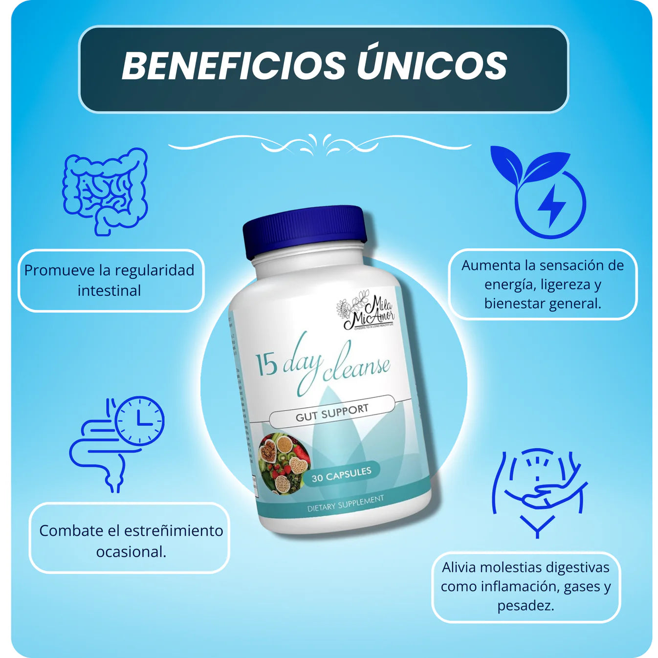 15 DAYS CLEANSE - ELIMINA TOXINAS REDUCTOR