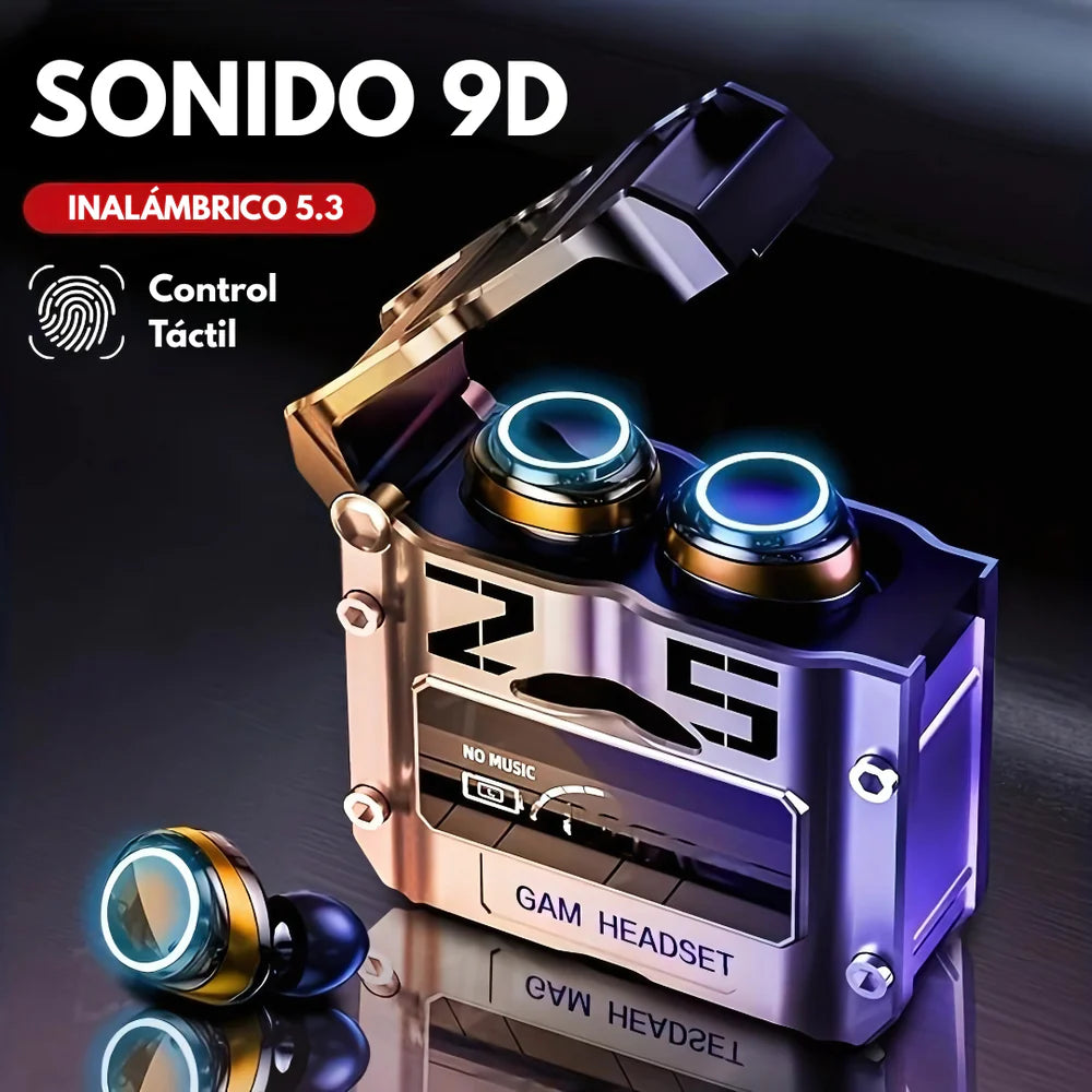 🎧 Auriculares Inalámbricos M25 – Sonido potente, estilo gamer y libertad total 🎧