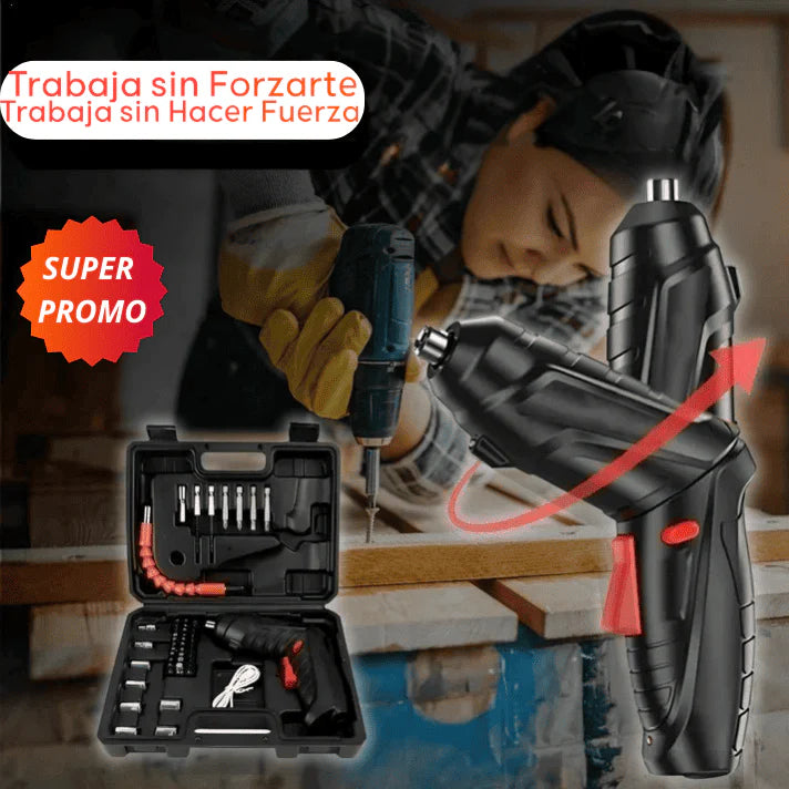 DESTORNILLADOR INALAMBRICO 47 PIEZAS + Envio GRATIS