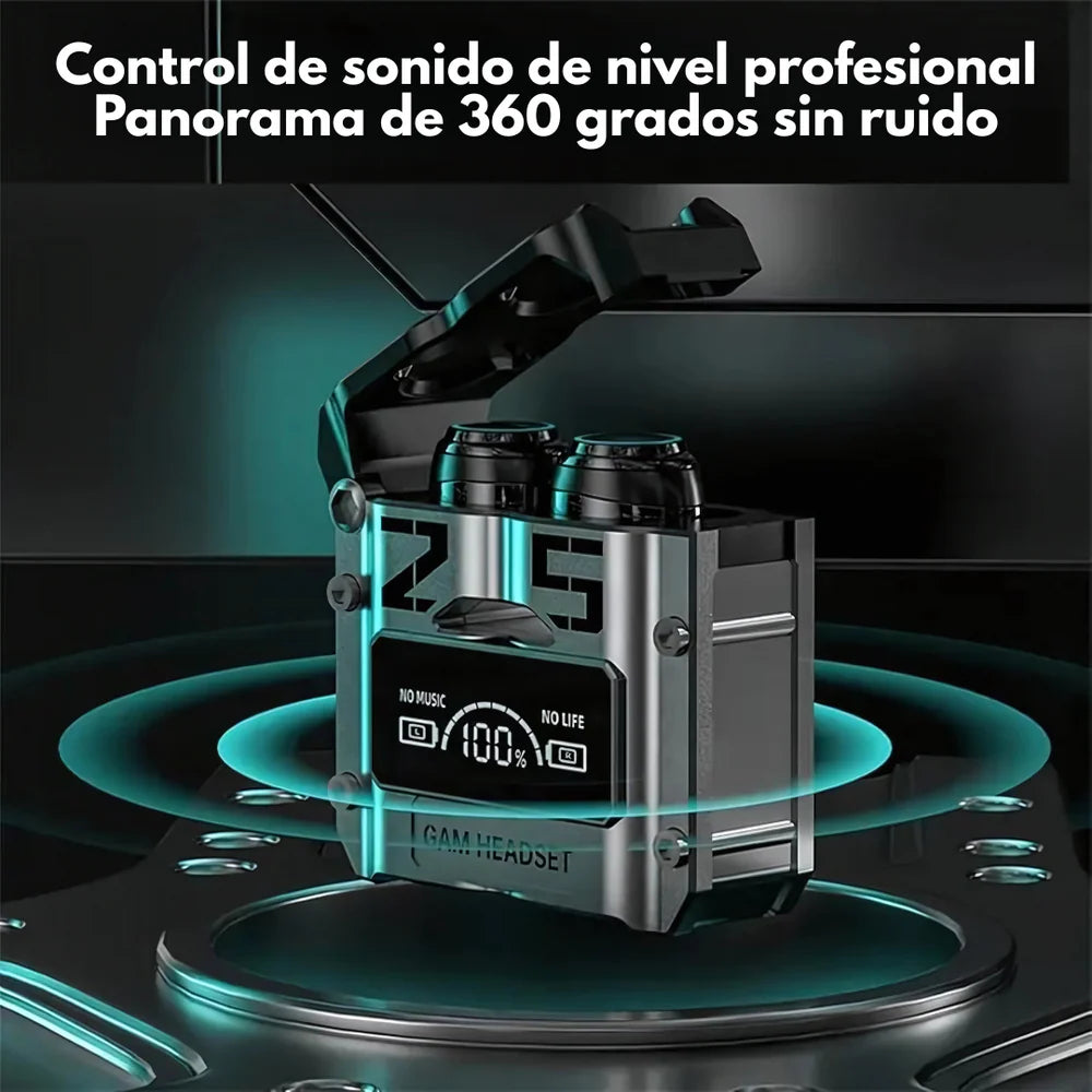 🎧 Auriculares Inalámbricos M25 – Sonido potente, estilo gamer y libertad total 🎧