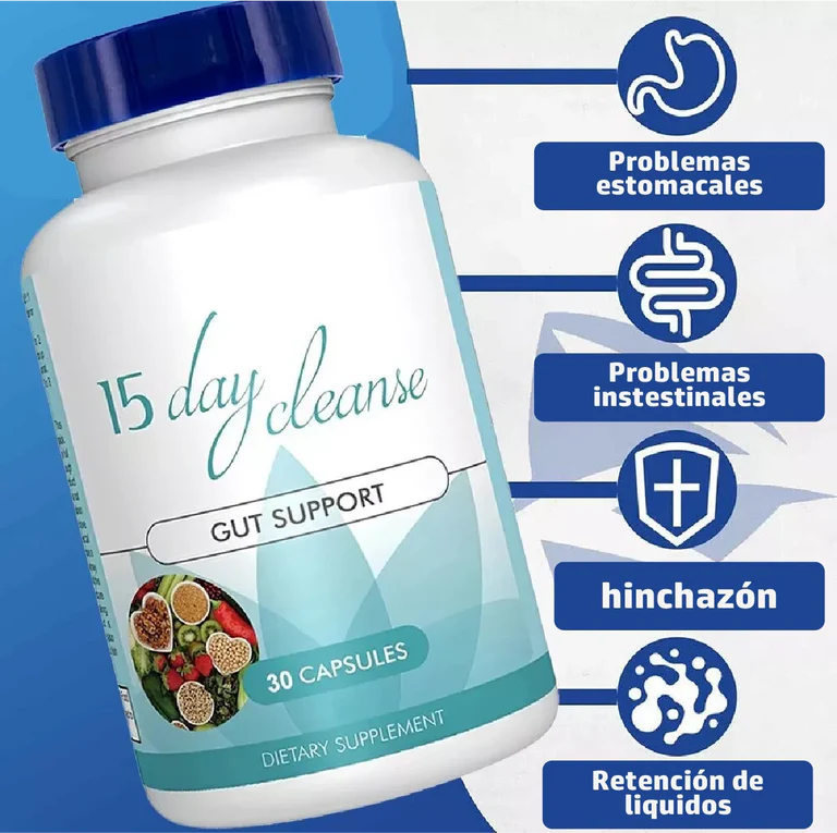 15 DAYS CLEANSE - ELIMINA TOXINAS REDUCTOR