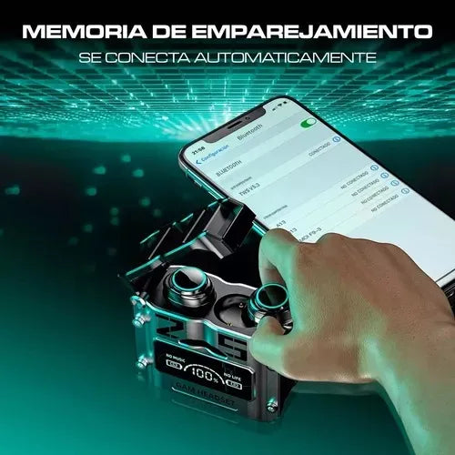 🎧 Auriculares Inalámbricos M25 – Sonido potente, estilo gamer y libertad total 🎧