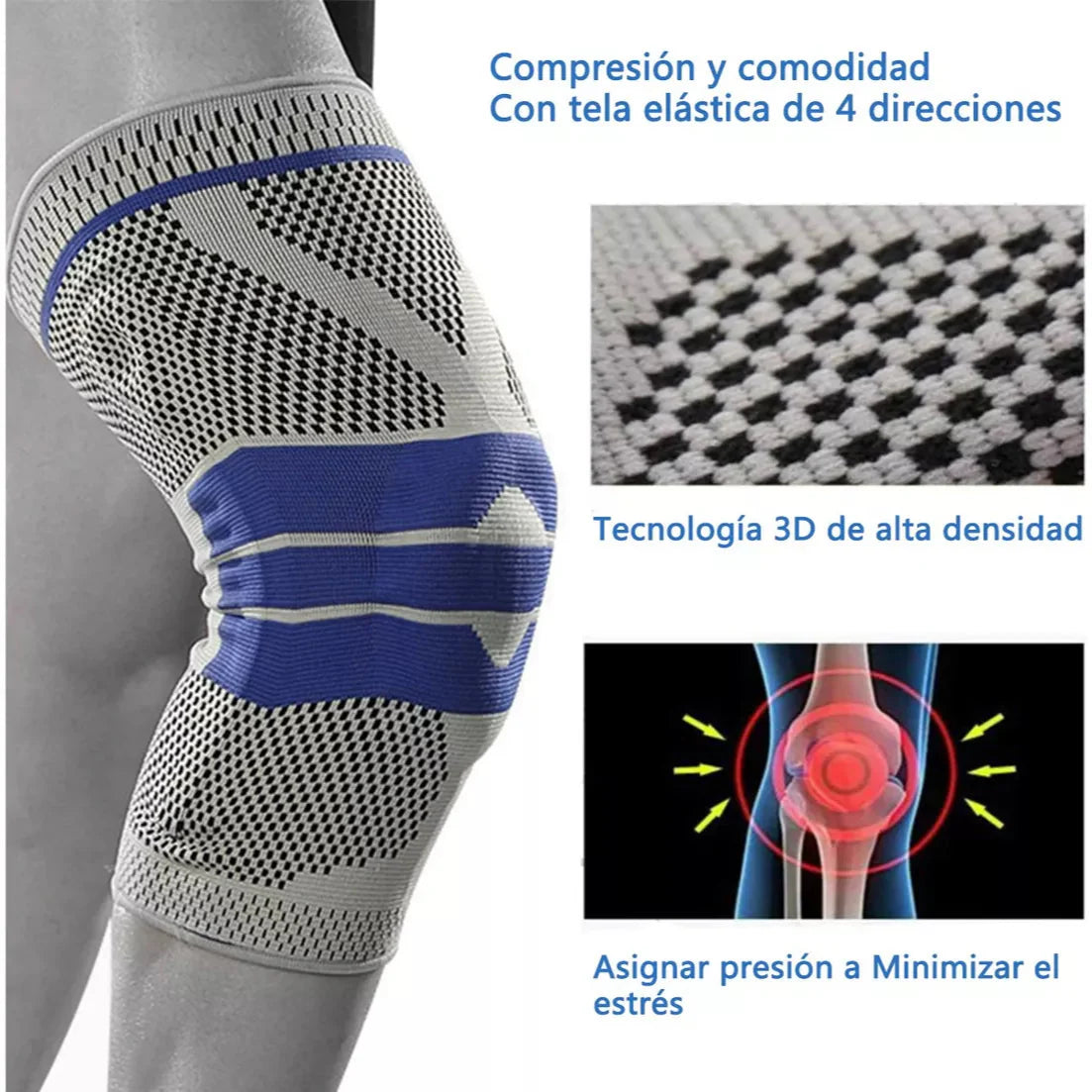 Rodillera Articulada Ortopédica - Alivia Dolor Artritis Hinchazón Mejora