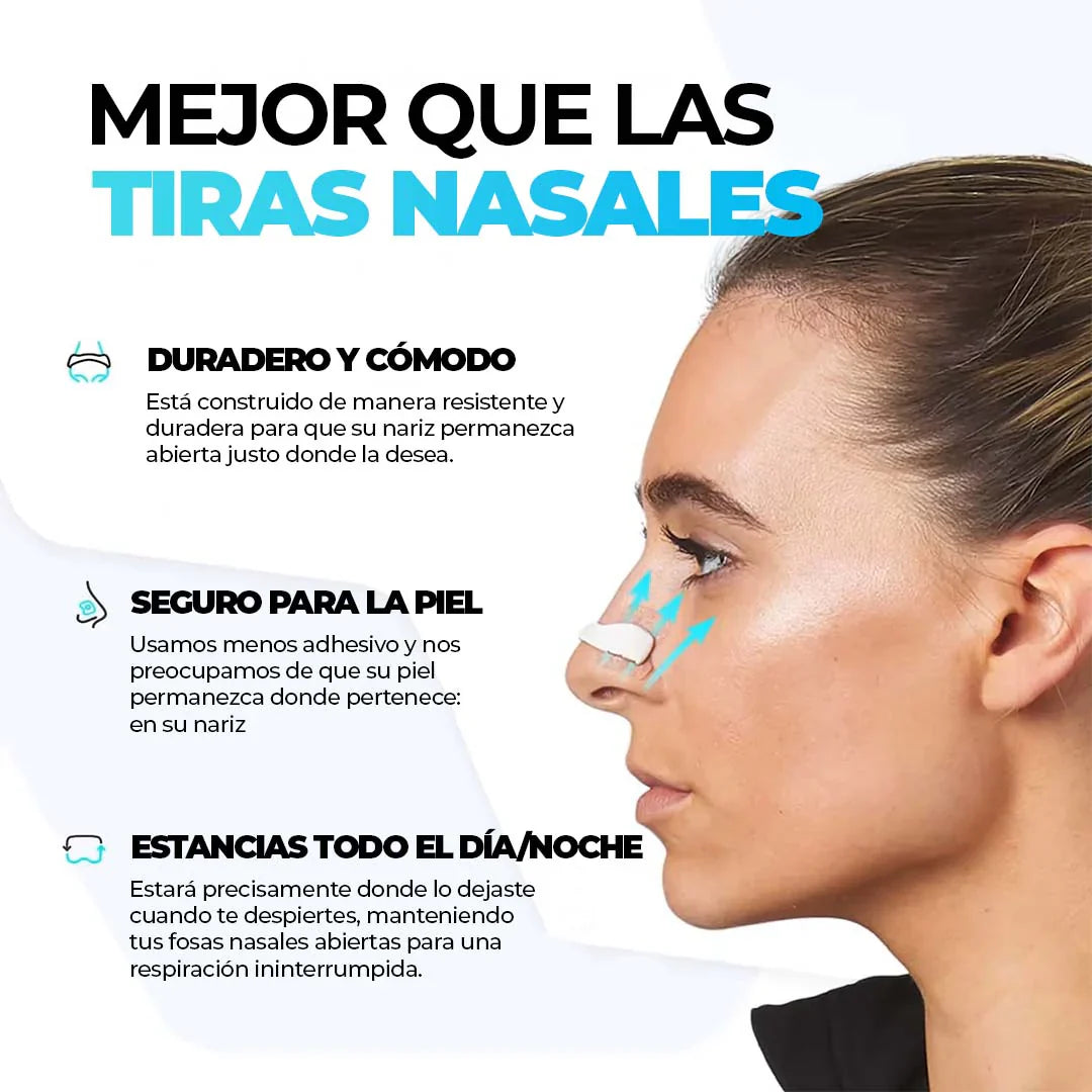 Tiras Magnéticas para Respirar Mejor y Eliminar Ronquidos