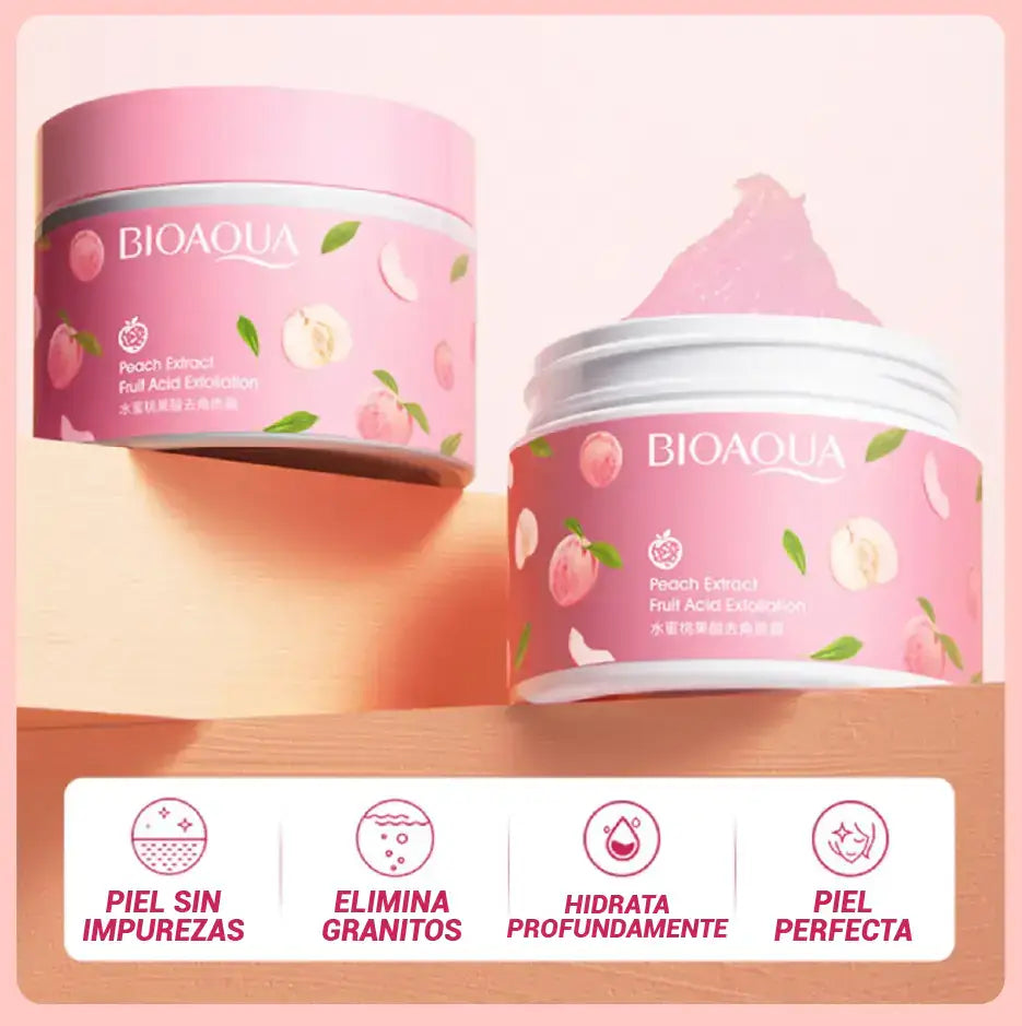 Exfoliante Facial de Melocotón – Limpieza profunda