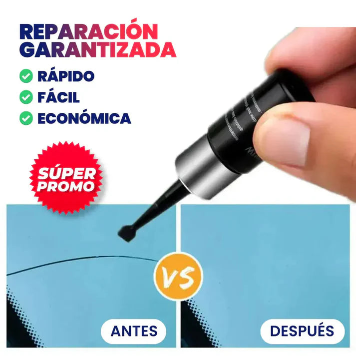 Kit Reparador de parabrisas y vidrios para autos