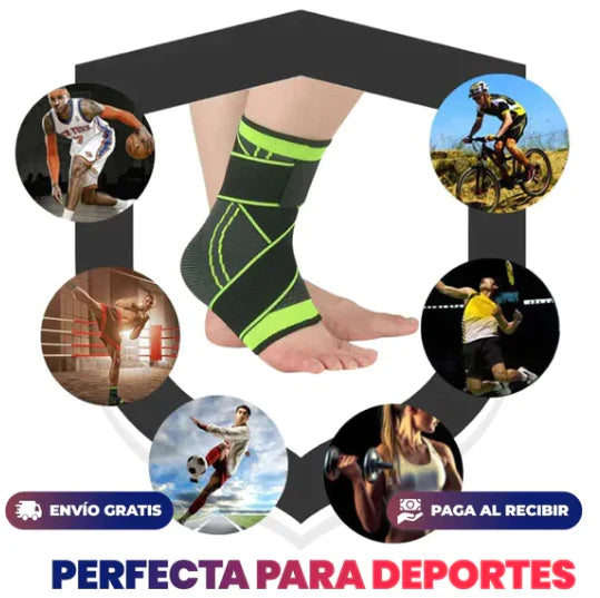 Tobillera Deportiva Ajustable - Alivia dolor y previene lesiones