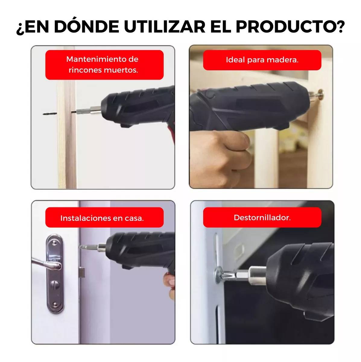 DESTORNILLADOR INALAMBRICO 47 PIEZAS + Envio GRATIS
