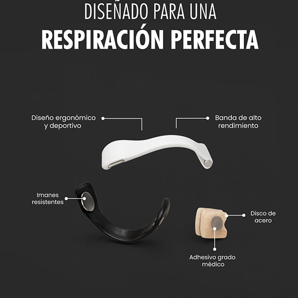 Tiras Magnéticas para Respirar Mejor y Eliminar Ronquidos