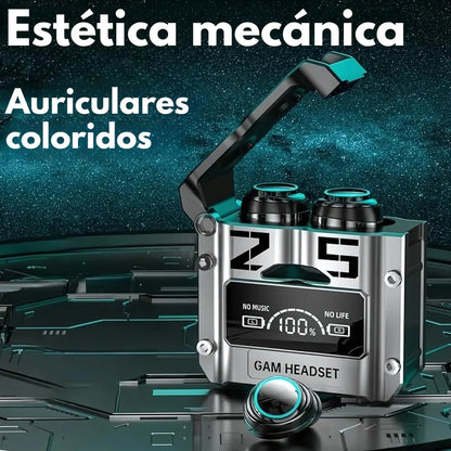 🎧 Auriculares Inalámbricos M25 – Sonido potente, estilo gamer y libertad total 🎧