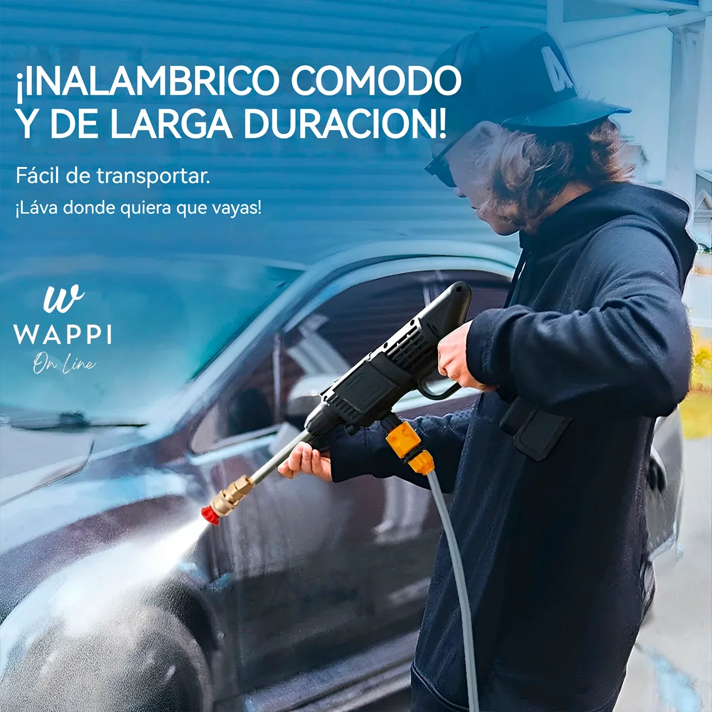 HIDROLAVADORA INALÁMBRICA DE ALTA PRESIÓN