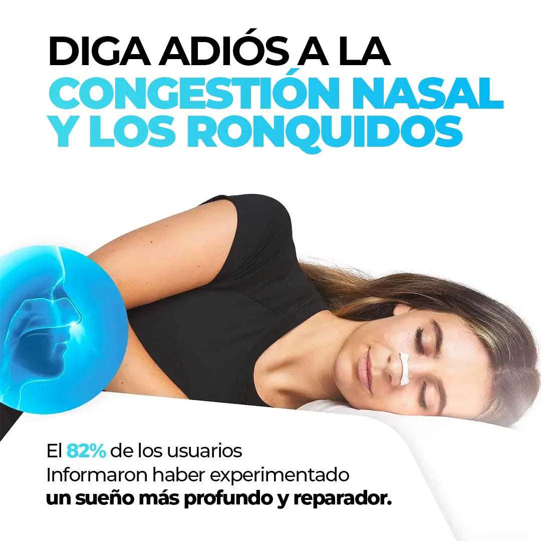 Tiras Magnéticas para Respirar Mejor y Eliminar Ronquidos