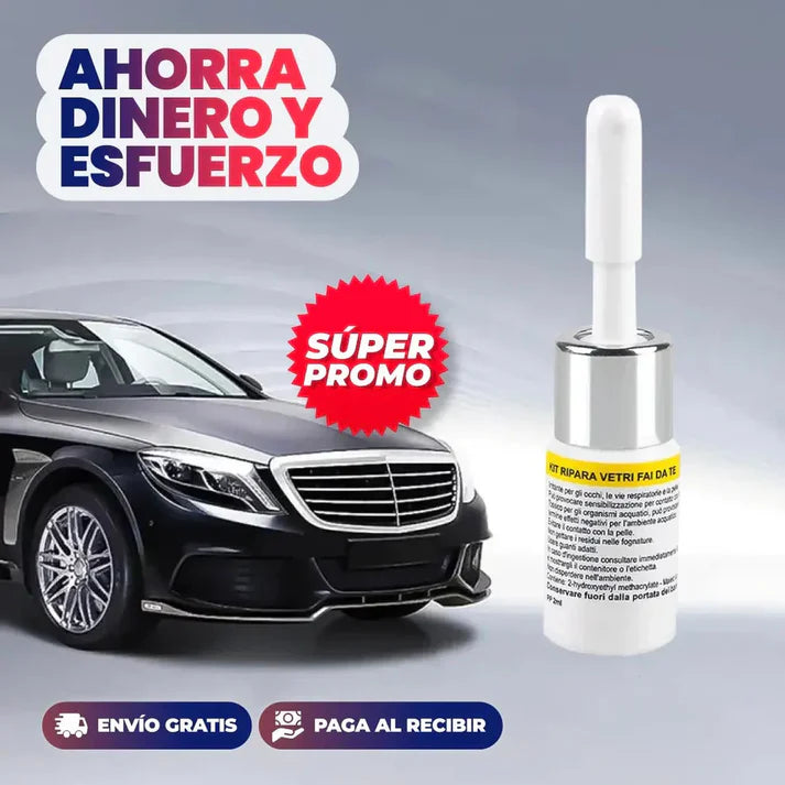 Kit Reparador de parabrisas y vidrios para autos