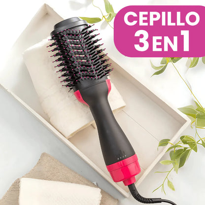 Cepillo Secador 3 en 1 ¡Peina, Seca y Alisa!