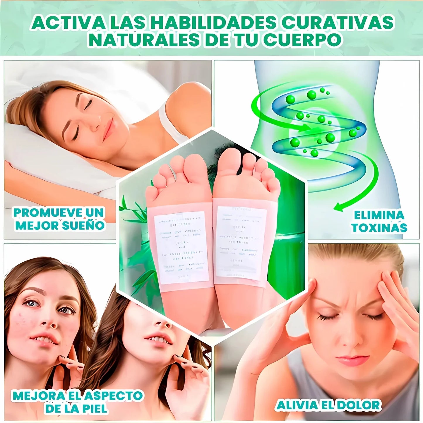 Parches Desintoxicantes – 10 UNIDADES – Limpia tu cuerpo mientras duermes